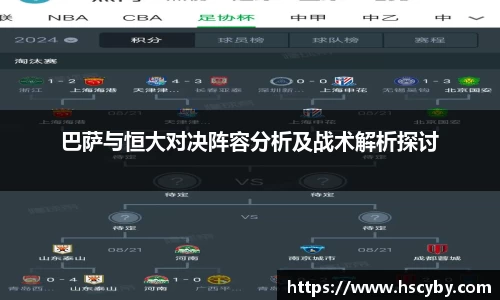 巴萨与恒大对决阵容分析及战术解析探讨